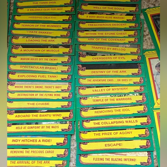 Indiana Jones Raiders of the Lost Ark (1981) – Full 88-Card Set – Vintage Topps - Picture 6 of 9